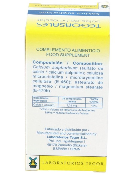 Tegorsal Nº 12 (20 G) Comprimidos de Tegor