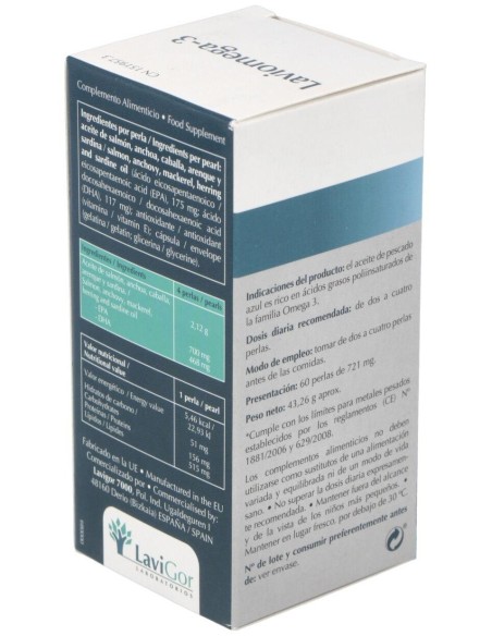Laviomega 3 60 Perlas de Lavigor