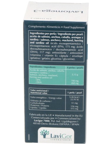 Laviomega 3 60 Perlas de Lavigor