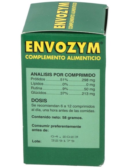 Envozym  Complemento Alimenticio  100 Comp. de Goresi-Pharma