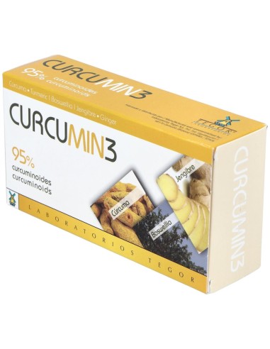 Curcumin 3  30 Comprimidos de Tegor