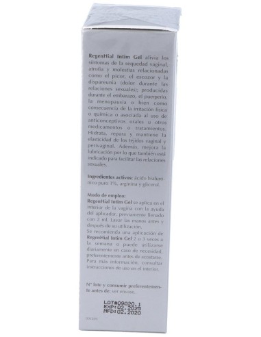 Regenhial Intim Gel 24X2 Ml Monodosis de Lavigor