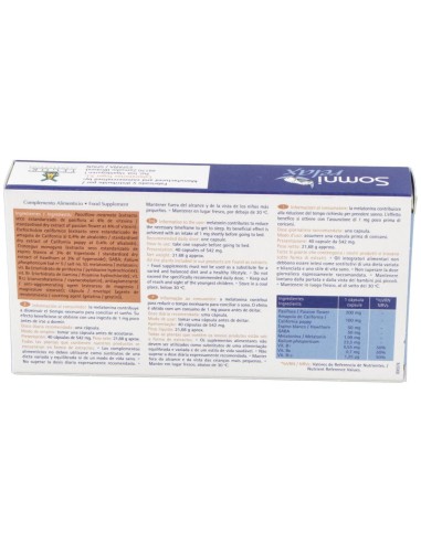 Somnirelax 40 Capsulas de Tegor