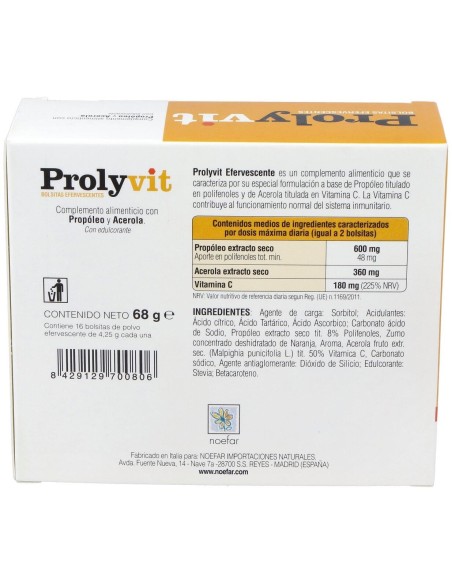 Prolyvit Efervescente 16Sbrs. de Noefar