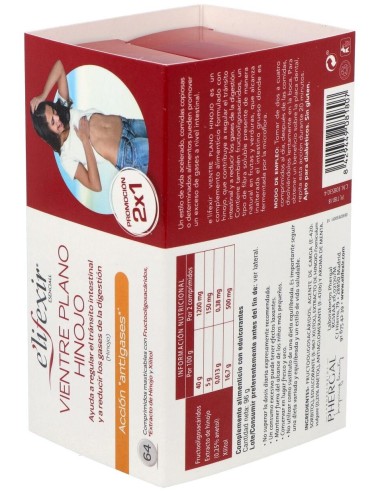 Elifexir Salud 2X1 Vientre Plano Hinojo 32+32Comp. de Elifexir