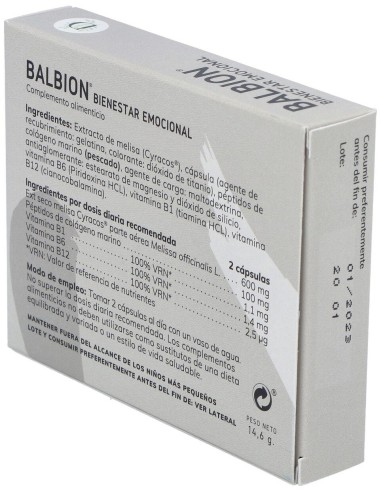 Calmadim Ansie-Stop (Balbion) 30Cap. de Dimefar