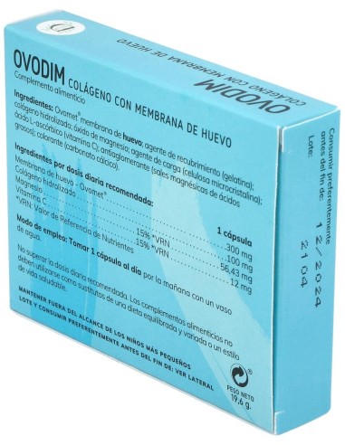 Ovodim Colageno Con Ovomet 30Cap. de Dimefar