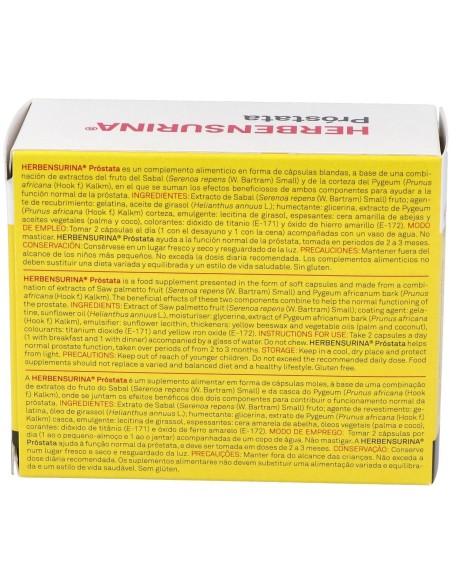 Herbensurina Prostata 60Cap. de Deiters