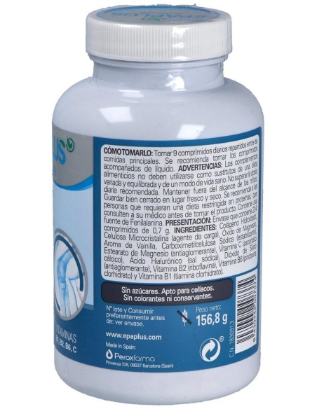 Epaplus Colageno+Hialuronico+Magnesio 224Comp. de Epa Plus