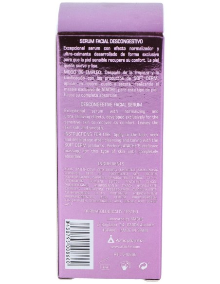 Soft Derm Soft Therapy Serum 30 Ml 30ml de Atache