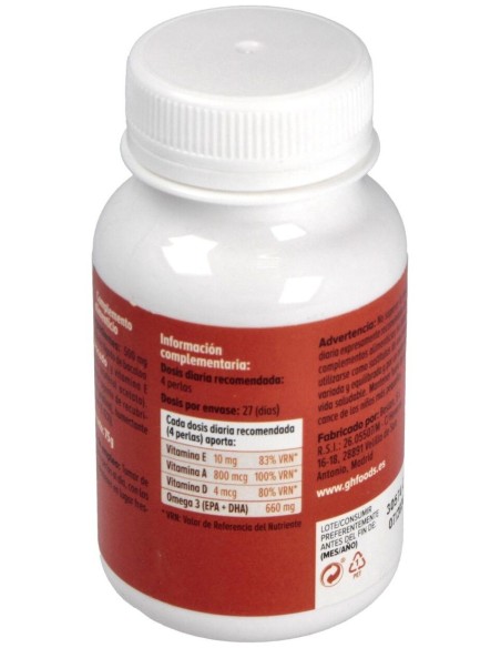 Higado De Bacalao 500Mg. 110Perlas de Ghf