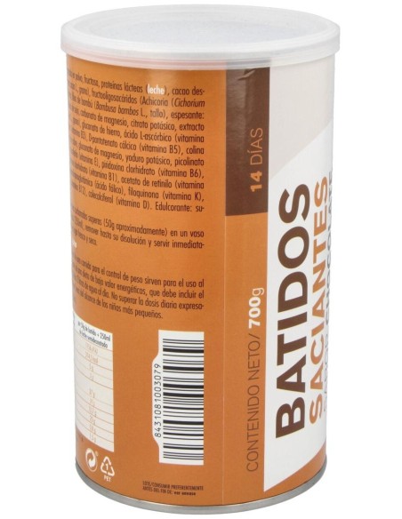 Batido Saciante 700G Polvo Sabor Chocolate de General Health
