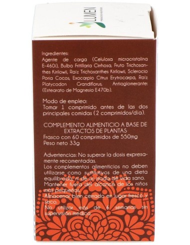 E.P. Estancamiento De Pulmon 60Comp. Fitorient de Lumen