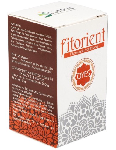 Q.Y.-E.S. Tonifica Qi Y Yang 60Comp. Fitorient de Lumen
