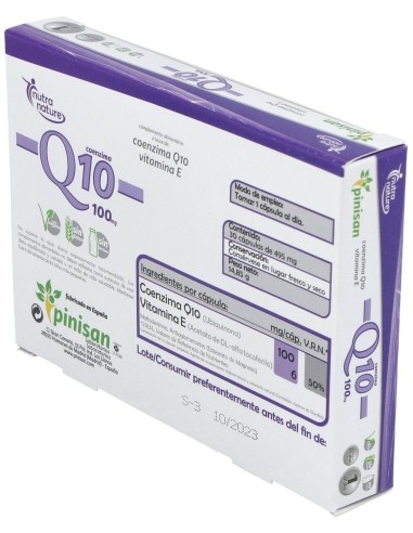 Coenzima Q10 100Mg 30Cap. de Pinisan