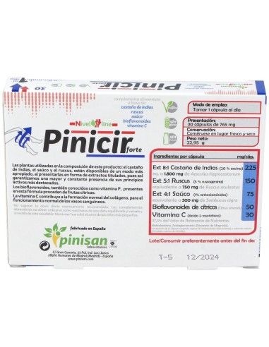 Pinicir Forte 30Cap. de Pinisan