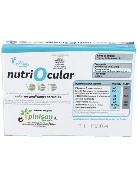 Nutriocular 30Cap. de Pinisan