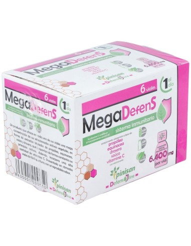 Mega Defens 6 Viales de 30 ml. de Pinisan