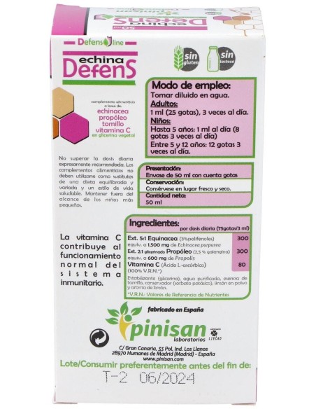Echina Defens 50Ml. de Pinisan