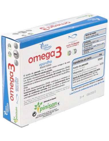 Omega 3 Epa+Dha 30Perlas de Pinisan