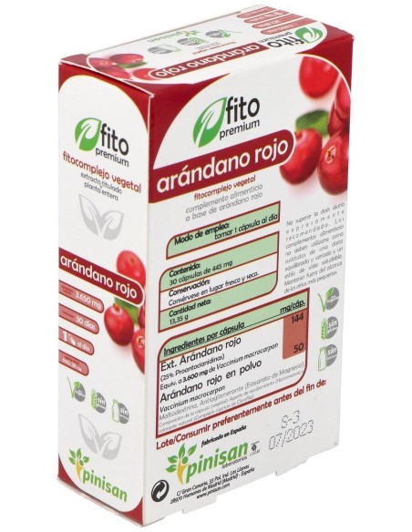 Fito Premium Arandano Rojo 30Cap. de Pinisan