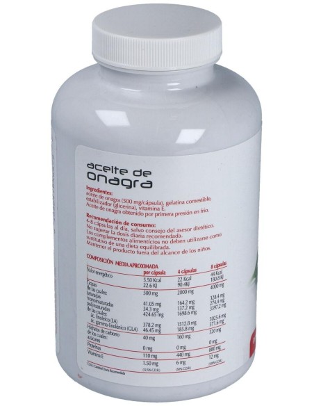 Onagra Plantis 450 Cap. de Artesania