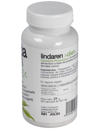Lindaren Diet Carbo Block (Phaseolamin) 60Cap. de Artesania