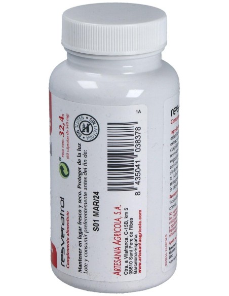 Resveratrol Plantis 60 Cap de Artesania