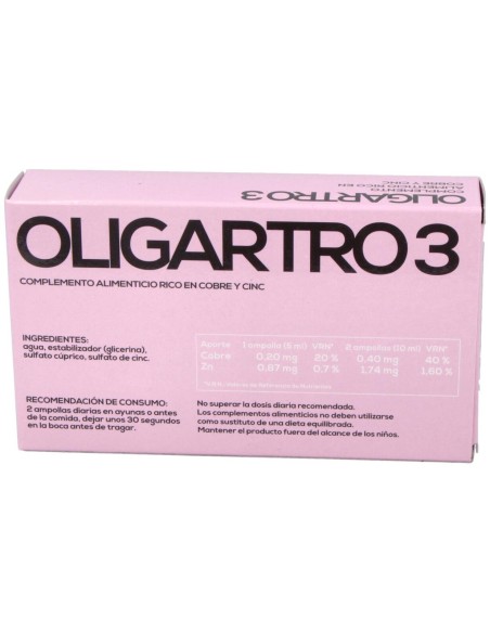 Oligartro 3 (Zinc-Cobre) 20 Amp. de Artesania