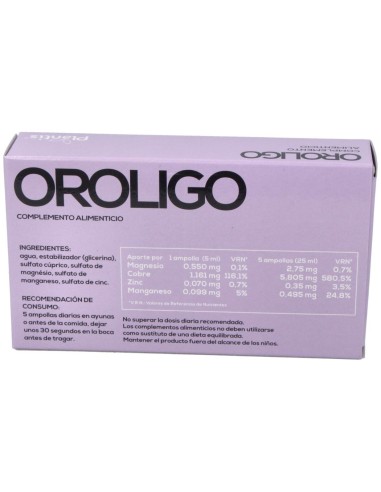 Oroligo 20 Ampollas X 5 Ml de Artesania