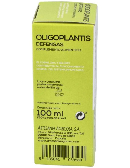 Oligoplantis Defensas 100Ml. de Artesania