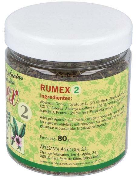 Rumex 2 Digestivo Bote 80 G de Artesania