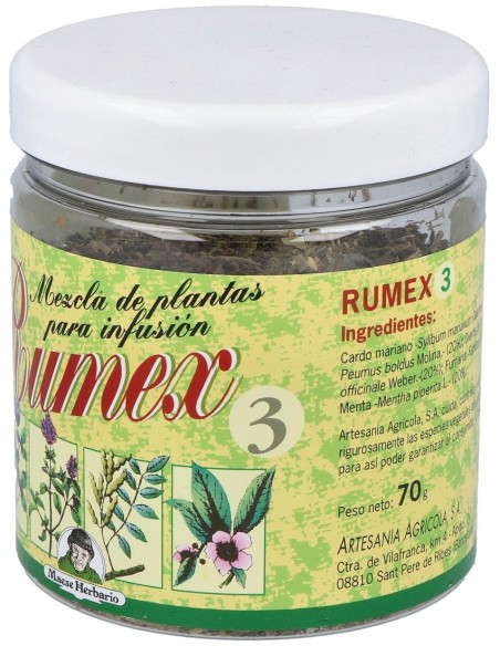 Rumex 3 (Hepatico-Biliar) Bote 70Gr. de Artesania