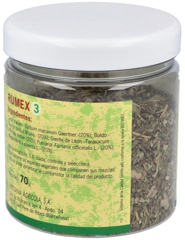 Rumex 3 (Hepatico-Biliar) Bote 70Gr. de Artesania