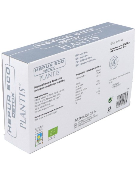 Hepur Eco Detox Planti 20X10Ml de Artesania