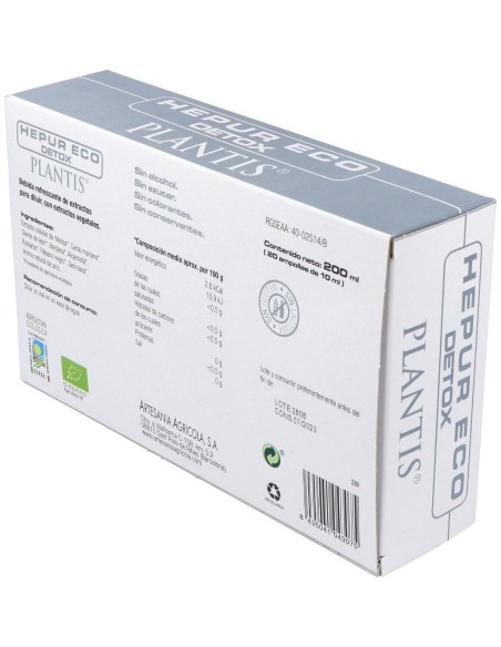 Hepur Eco Detox Planti 20X10Ml de Artesania
