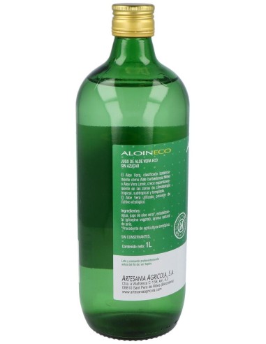 Aloin Eco Zumo De Aloe Vera Sin Azucar 1Litro de Artesania
