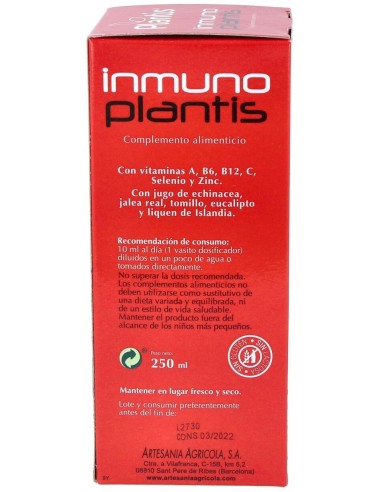 Inmunoplantis 250 Ml de Artesania
