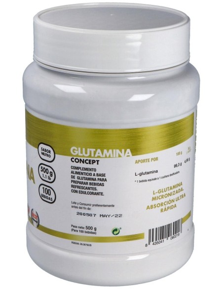 Glutamina Concept 500Gr. de Mega Plus
