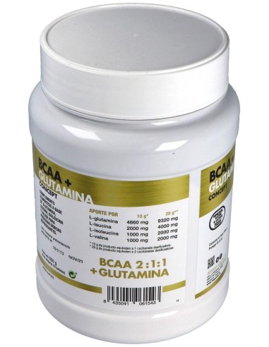Bcaa+Glutamina Concept Piña 500Gr. de Mega Plus