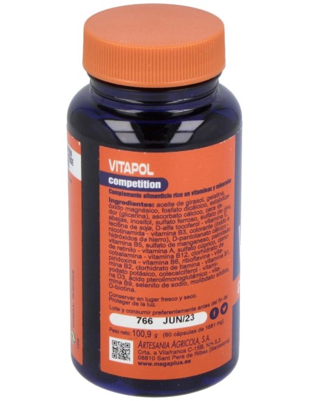 Vitapol Vitaminas + Minerales 60Cap. de Mega Plus