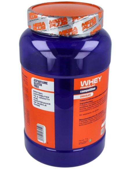 Whey Premium Competition Chocolate 1Kg. de Mega Plus