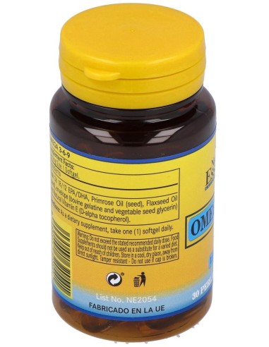 Omega 3-6-9 1000Mg. 30Perlas de Nature Essential