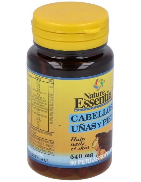 Cabello, Uñas Y Piel 540Mg. 60Perlas de Nature Essential