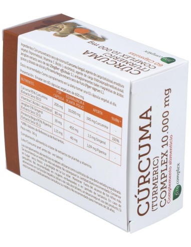 Curcuma 10.000Mg. +Jengibre+Pimienta 60Cap. de Nature Essential