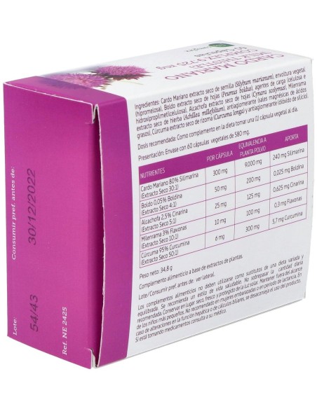 Cardo Mariano Complex 9725Mg. 60Cap. de Nature Essential