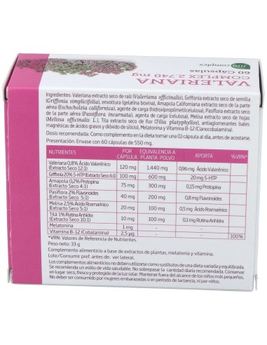 Valeriana Complex 60Cap. de Nature Essential