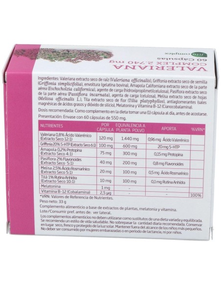 Valeriana Complex 60Cap. de Nature Essential