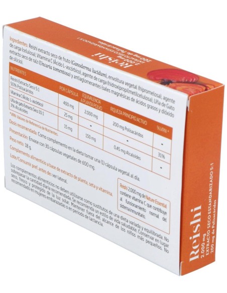 Reishi 2000Mg. 30Cap. de Nature Essential