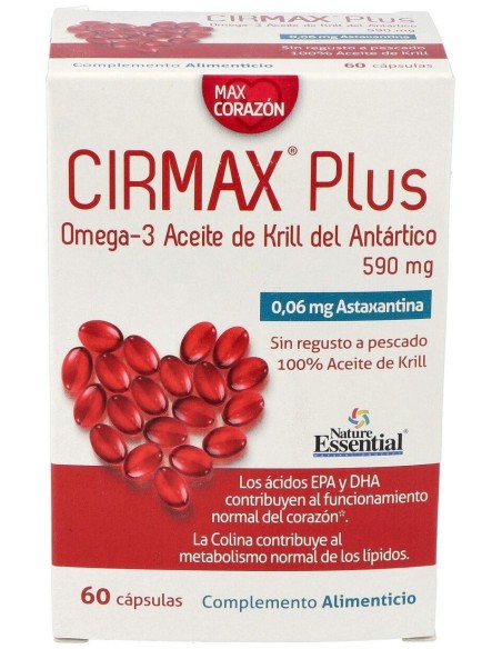 Cirmax (Krill Oil) 590Mg. 60Perlas de Nature Essential